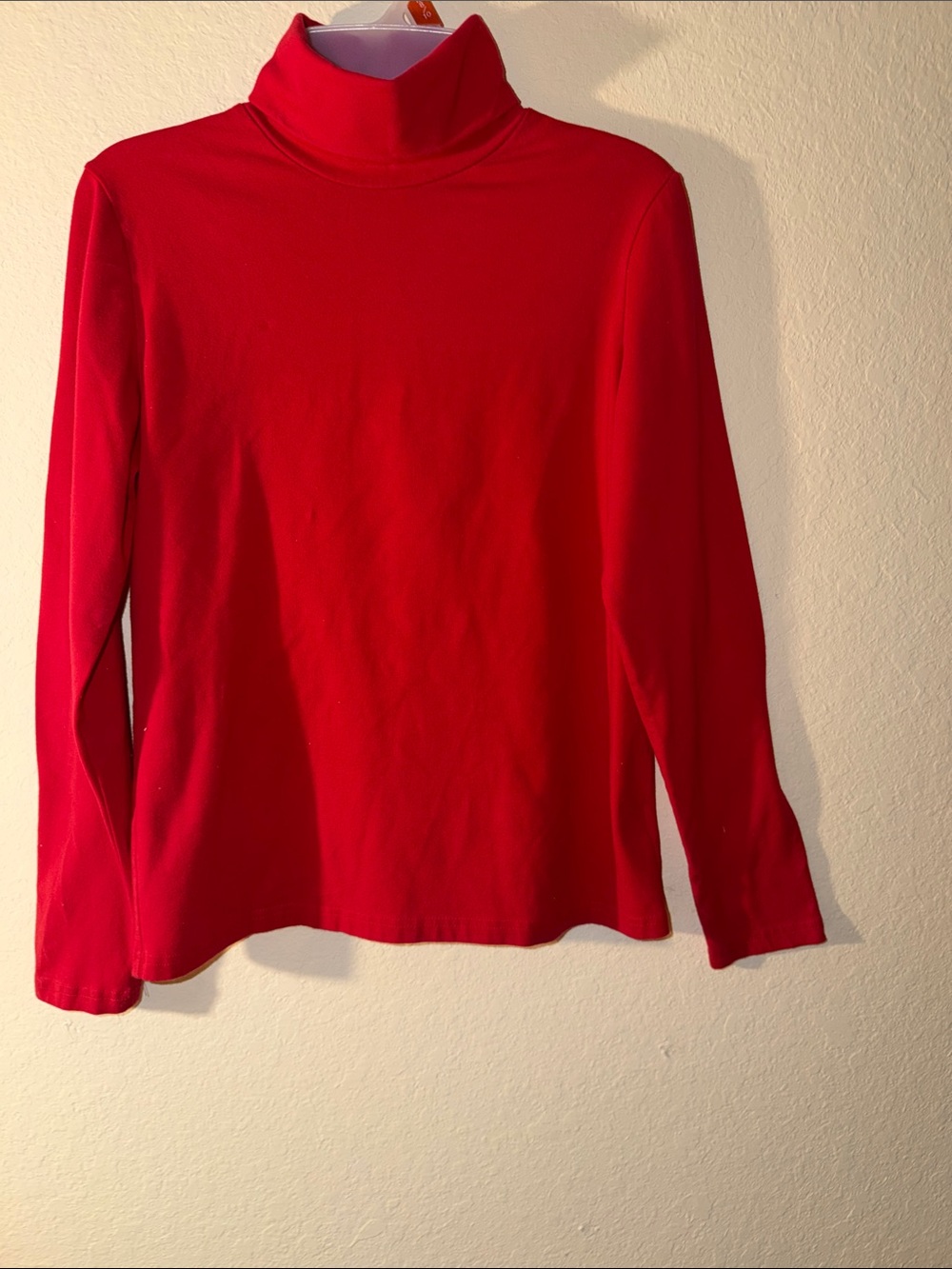 Faded Glory Bright Red Turtleneck Long Sleeve Top